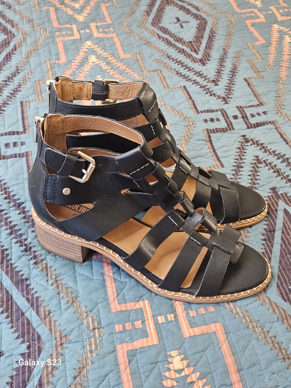PIKOLINOS Black Blanes Cage Sandals